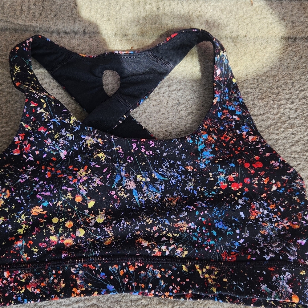 Lululemon Floral Print Sports Bra